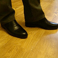 Отдается в дар черные классические туфли-ботинки 40 р-р