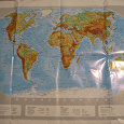 Отдается в дар Карта мира на немецком языке.