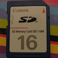 Отдается в дар SD Memory Card SDC-16Mb