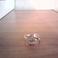 Отдается в дар серебряное кольцо с алмазными гранями