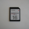 Отдается в дар MMC карта памяти на 16 мб Canon