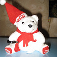Отдается в дар Мягкая игрушка медведь из серии Coca-Cola