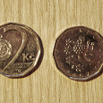 Отдается в дар 3 монетки Чешские (2 кроны)