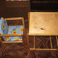 Отдается в дар Детский стул со столиком