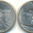 Отдается в дар США, 5 центов, 2005 год, знак D, Тихий океан