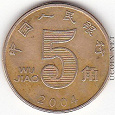 Отдается в дар Монетка Китая 5 джао