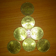 Отдается в дар Семь разных монет-десяток ГВС