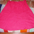 Отдается в дар Ярко-розовая льняная юбка