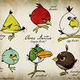 Отдается в дар 16 наклеек Angry birds