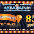 Отдается в дар Сертификат на 850 руб. в цирк Аквамарин или мюзикл Остров сокровищ