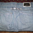 Отдается в дар Мини-юбка джинсовая, размер 28