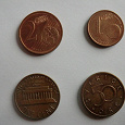 Отдается в дар 5 монеток. евроценты +50 эре