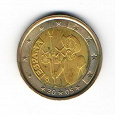 Отдается в дар 2 евро Испании 2005 год