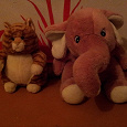 Отдается в дар Розовый слон и рыжий кот