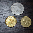 Отдается в дар Монетки Латвии, Казахстана и Филиппин