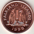 Отдается в дар Монетка- 1 пенни Фолклендские острова
