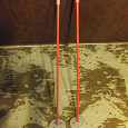 Отдается в дар Детские лыжные палки б/у длина 70 см.