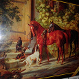 Отдается в дар Пазл «Лошади у крыльца»,1000 элементов, размер 486×684