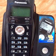 Отдается в дар Телефон Panasonic, домашний, с базой, беспроводной, рабочий.