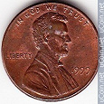 Отдается в дар Монета США 1 цент 1999год