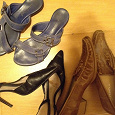 Отдается в дар Пакет обуви 38-39 размера: босоножки и туфли