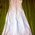 Отдается в дар Платье белое длинное из плотного полотна, р. 42-44