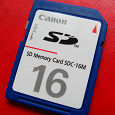Отдается в дар Memory Card SD 16Mb