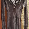 Отдается в дар сіра сукня (осінь-зима) розмір S-М