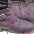 Отдается в дар кожаные коричневые осенние ботинки на полную ногу 38 — 38,5 размер