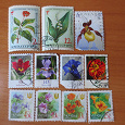 Отдается в дар почтовые марки-цветы, природа