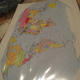 Отдается в дар Карта мира с английскими подписями