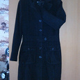 Отдается в дар Горячо любимое чёрное пальто с талией. 44р.
