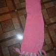 Отдается в дар Розовый шарф с кисточками