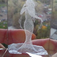 Отдается в дар Кристалл сувенирный из Геленджика с 3d-изображением внутри Невесты