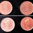 Отдается в дар Канада — 1 цент — 2001 и 2002