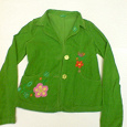 Отдается в дар Зеленый пиджак 38 размер!