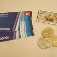Отдается в дар Исландский микс коллекционный (монеты, магнитик, платежные карты)