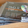 Отдается в дар Чистые DVD диски