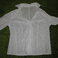 Отдается в дар белая блузка из шитья, 48 размер