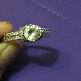 Отдается в дар Серебряное кольцо с фианитами 925 пр