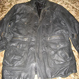 Отдается в дар Мужская теплая кожаная куртка (размер 52-54)
