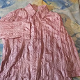 Отдается в дар Розовая блузка 48 размер