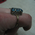 Отдается в дар серебряный перстень с позолотой,875 пр.с топазом,900 дар