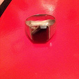 Отдается в дар Кольцо (перстень) мужское серебро