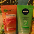 Отдается в дар Скраб Garnier + Гель для умывания Nivea