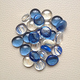 Отдается в дар Декоративные камушки из стекла (прозрачные, голубые и синие)