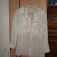 Отдается в дар Блузка белая, нарядная, винтажная