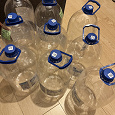 Отдается в дар Чистые пустые бутылки из под воды 6 литров