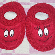 Отдается в дар Красные детские тапочки-носочки 13см по стельке