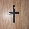 Отдается в дар Кулон крест черный нефрит